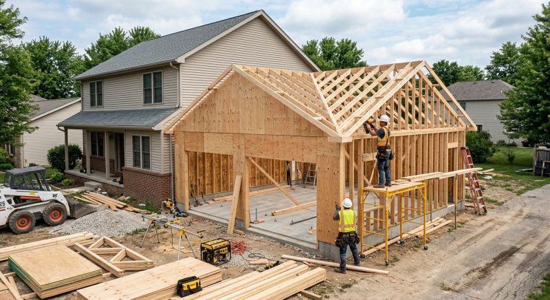 Attached Garage Construction in North Charleston, SC