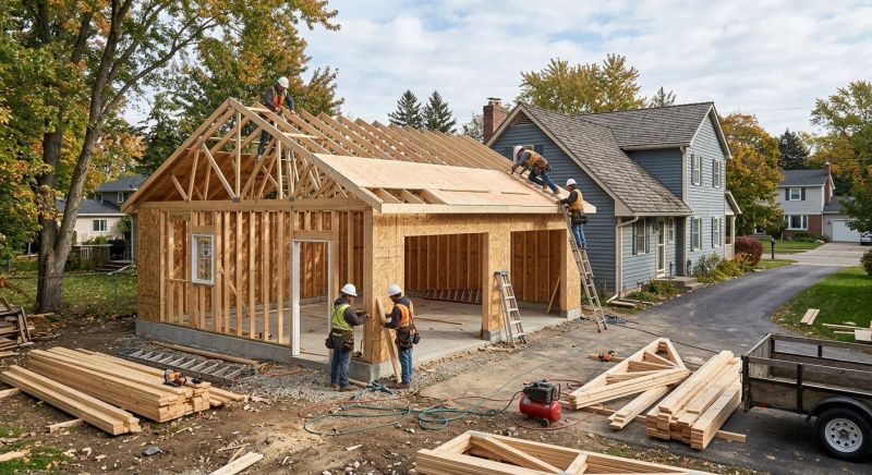 Attached Garage Construction in North Charleston, SC